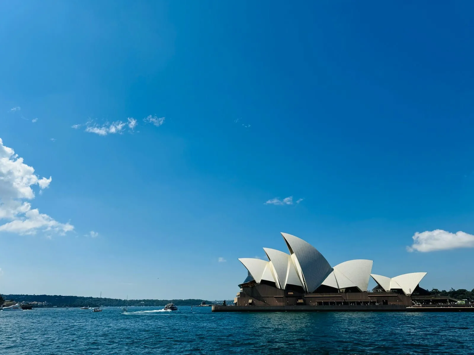 Sydney Opera House against a clear sky