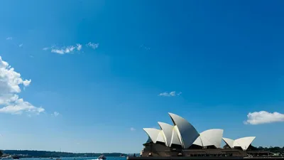 Sydney Opera House against a clear sky