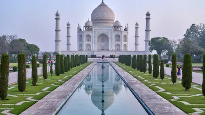 The Taj Mahal, front view
