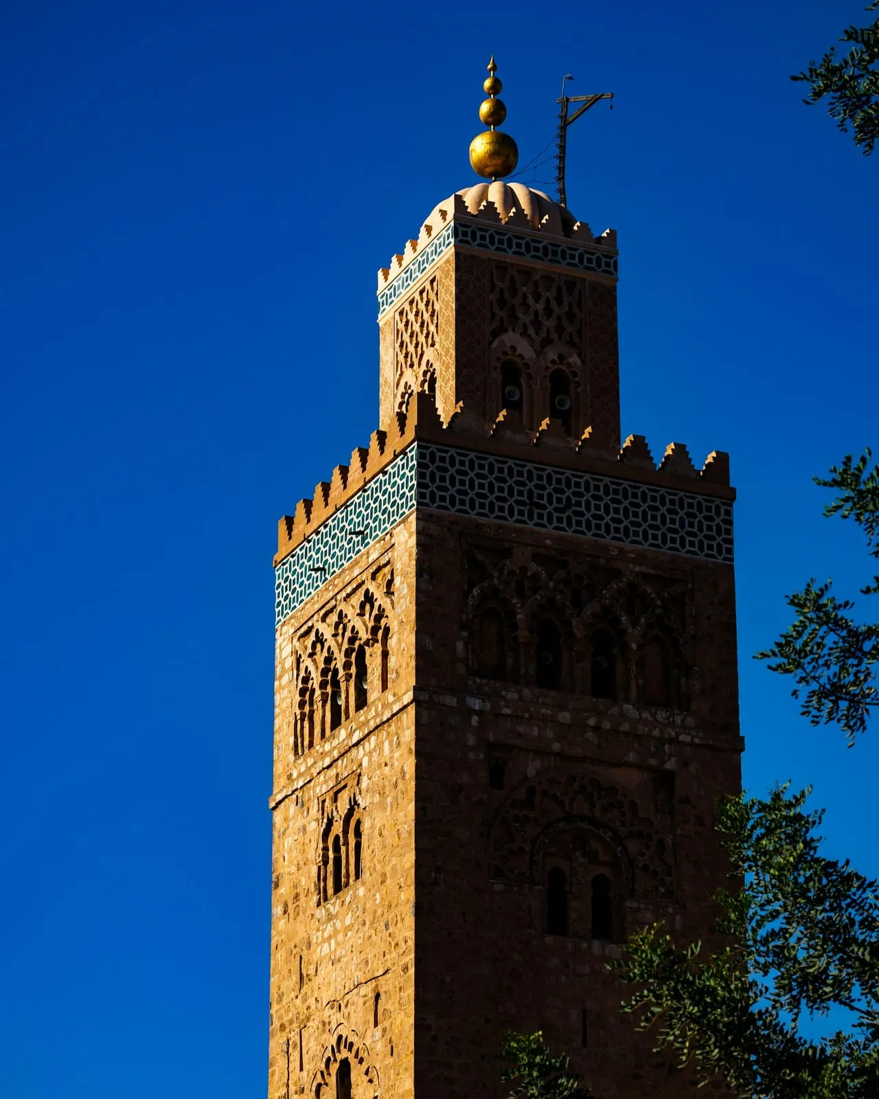 Koutoubia Mosque minaret in Marrakech
