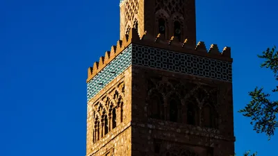 Koutoubia Mosque minaret in Marrakech