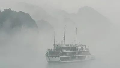 Limestone islands in Ha Long Bay